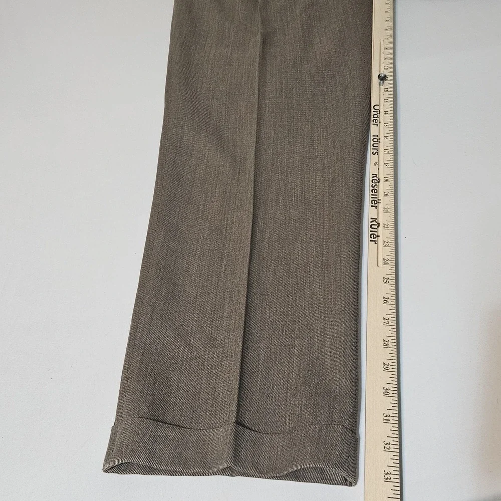 Brooks Brothers Dress Pants Mens 38x33 346 Pleated Cuffed 100% Worsted Wool EUC